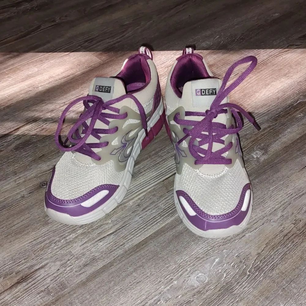 Gravity Defyer GDEFY Galaxy II Shoes 2 Gray TB9005FGP-M Lace Up Women's Sz 6